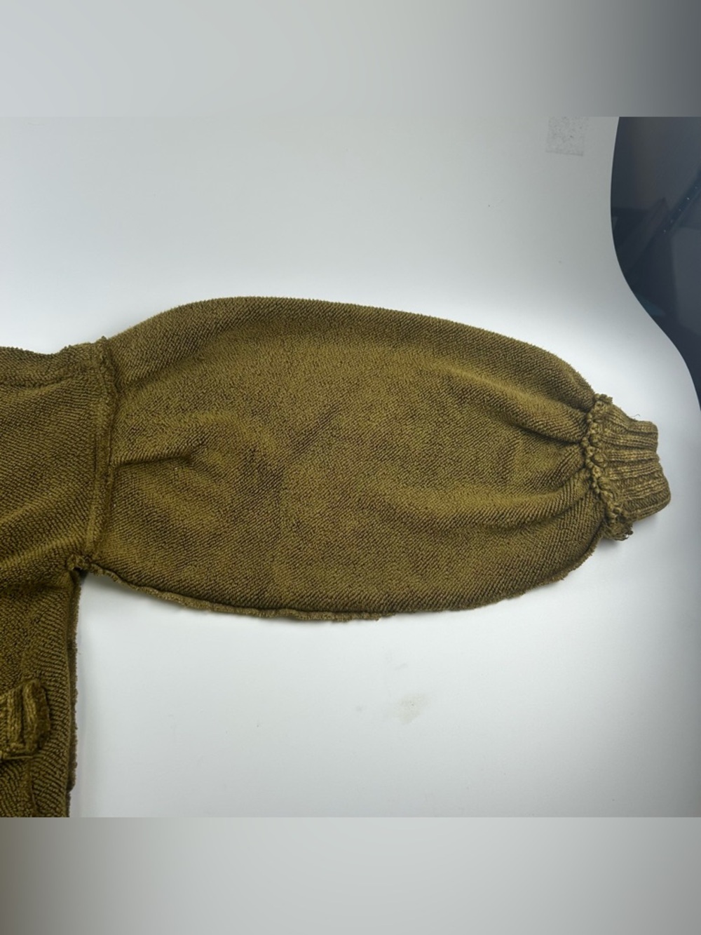 We The Free WMNS SZ XS Cute In This Cardi Green Boho Puff Sleeve Grunge Slouchy - Picture 7 of 8